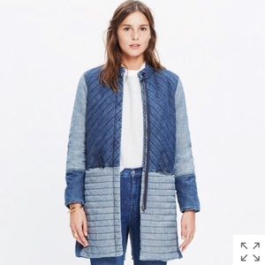 Madewell denim quilted jacket